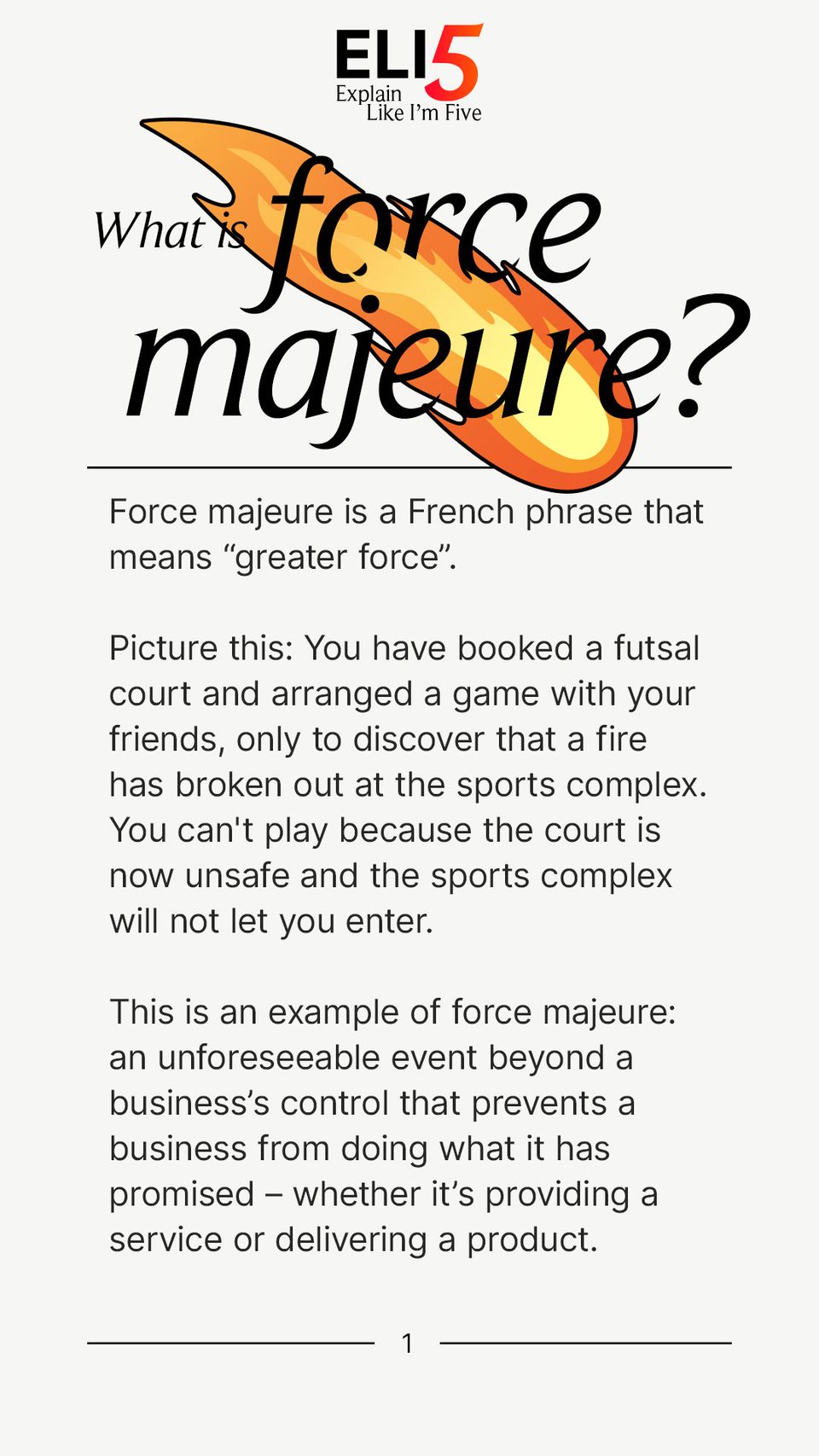 Explain Like I'm 5: Force Majeure 1