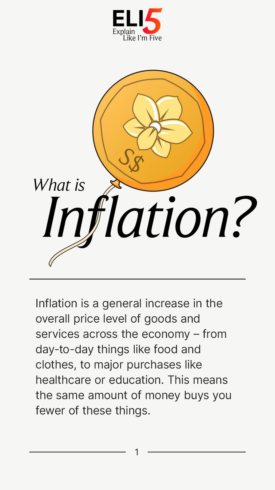Explain Like I'm 5: Inflation 1